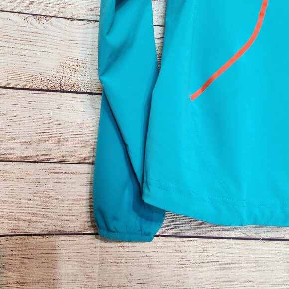 Women's MARMOT FUSION JACKET Lightweight Running Pockets Teal Blue XS/TP - Picture 14 of 16